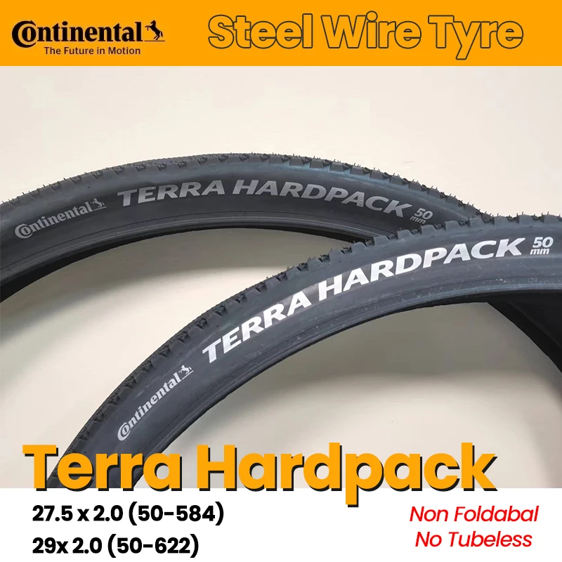 

Continental Wire Tyre Terra Hardpack 50-548 50-622 180TPI Mountain Bike Gravel/Cross Tire MTB Tire Rim 27.5/29 Inch Wire Tires