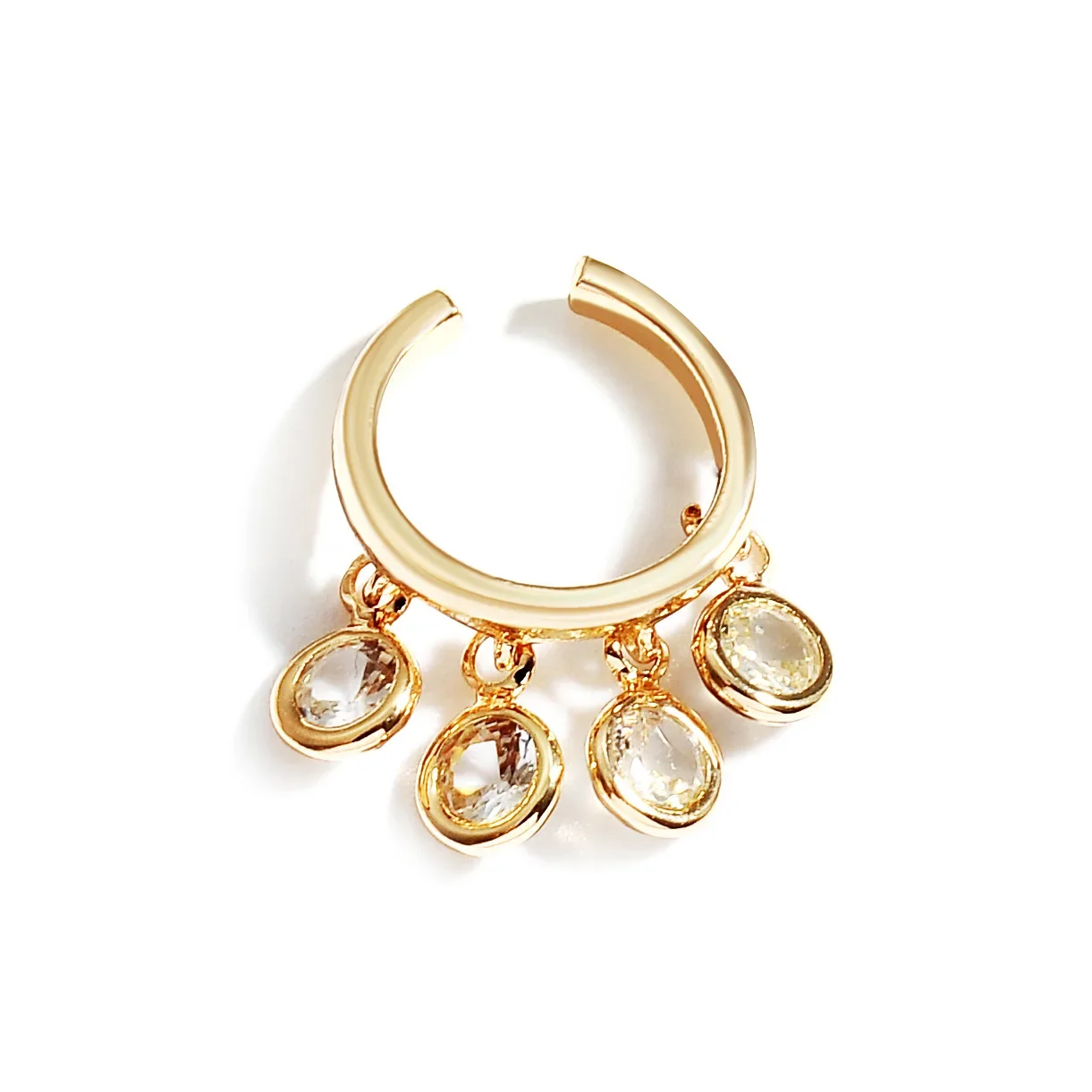 Милые медные серьги женские элегантные универсальные клипсы уникальные