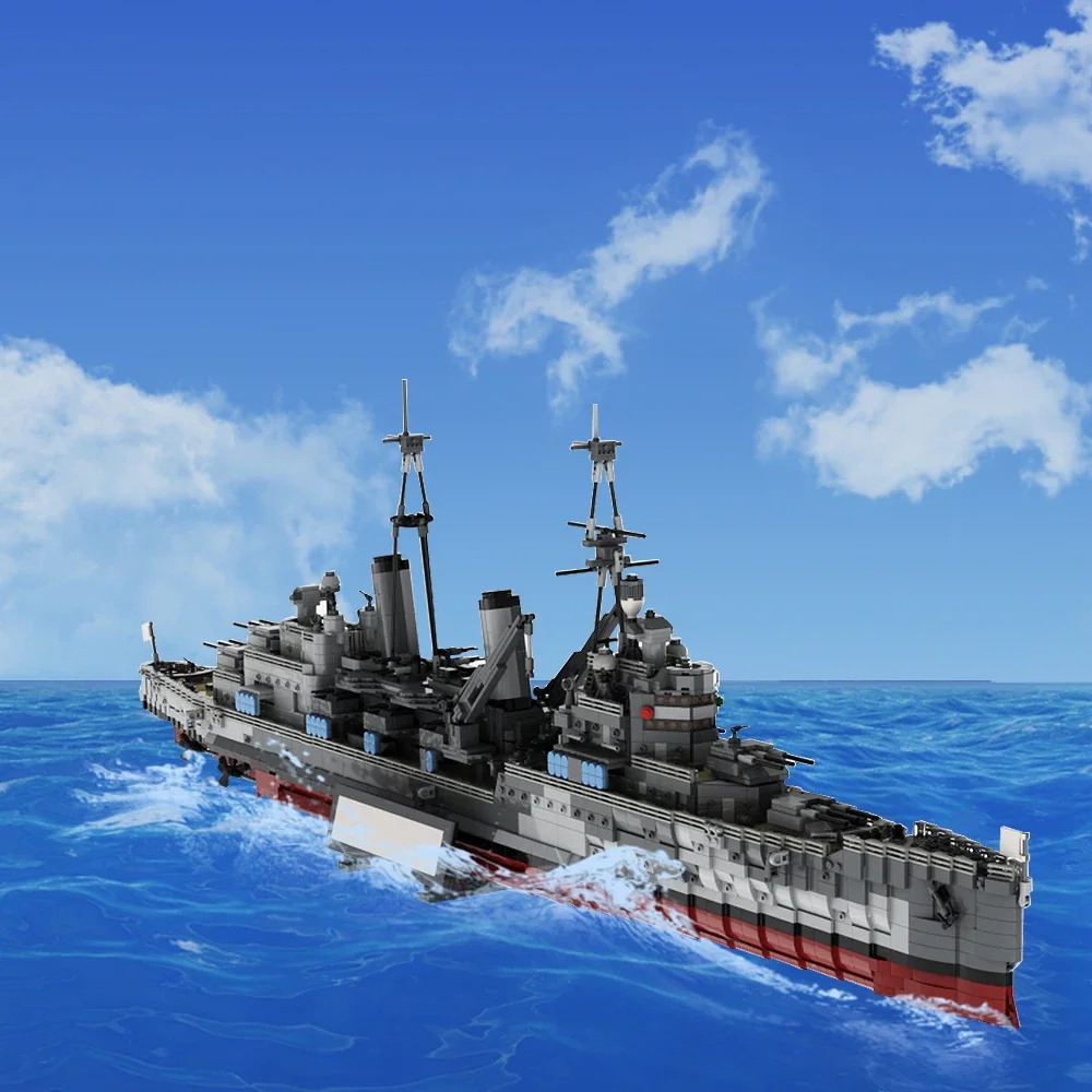 Gobricks MOC HMS Belfast 1939 Ремонт WW2 Модель Кирпичи WW2 Военный военный корабль Строительный блок Набор Развивающие игрушки для коллекции подарков (art.: 3920d286f62fc) - 3920d286f62fc