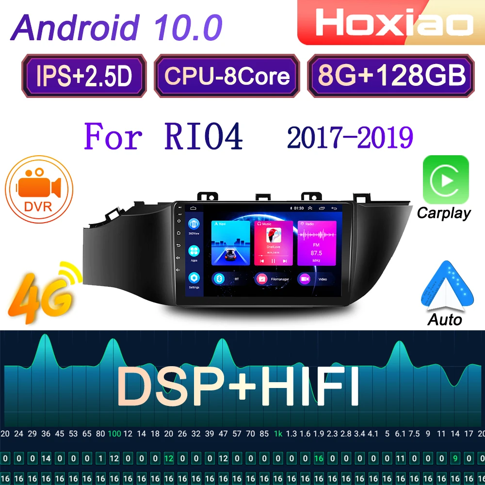Автомагнитола 2 din Android 10 мультимедийный видеоплеер для KIA RIO4 RIO 4 2017 2018 2019