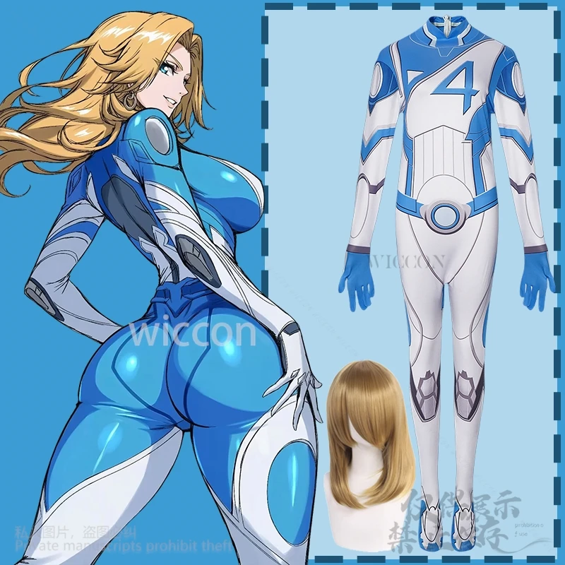 Susan Косплей Storm Аниме Игра Заклепки Боди Горячая Сексуальная Униформа Костюм