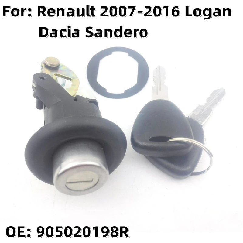 FLYBETTTER OEM цилиндр замка багажника для 2007-2016 Renault Logan Dacia Sandero 905020198R с 2 ключами
