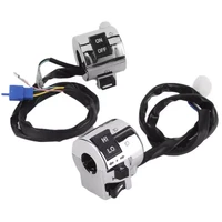 turn signal horn pair motorcycle handlebar control button for turn signal headlight horn 25mm universal