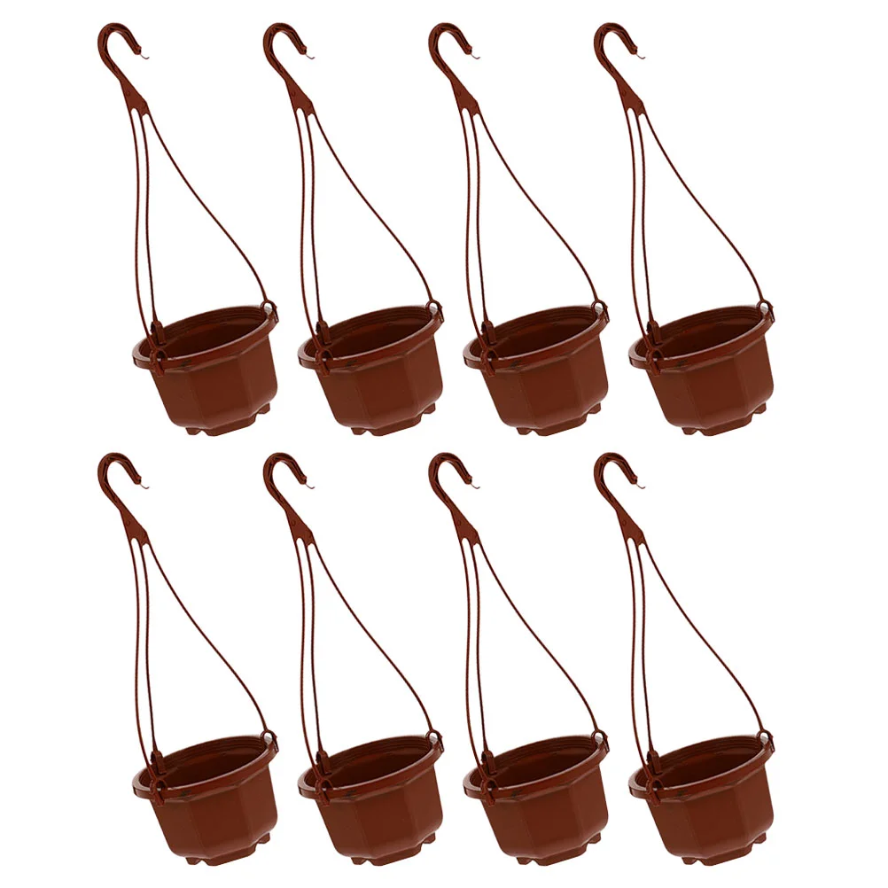 

8 Sets Of Hanging Flower Pot Hanging Pots for Indoor Garden Outdoor Balcony