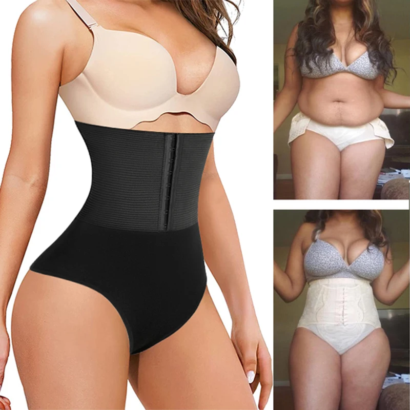 

Tummy Control High Waist Panties Thong Panty Thongs Woman Women Body Shapers Butt Lifter Slimming Sheath Woman Flat Belly Sexy