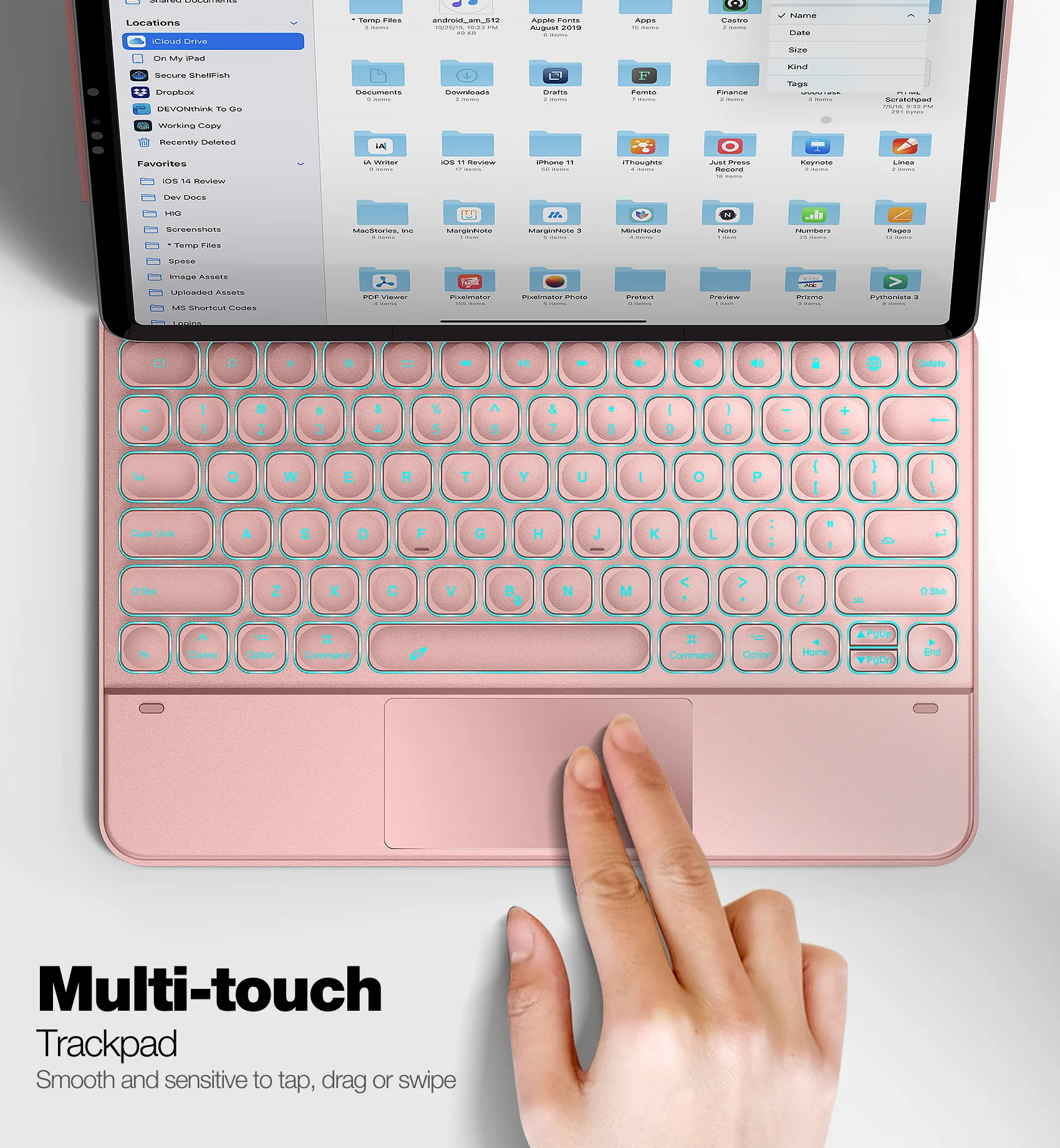 Для iPad Air 13 2024/Φ с магнитной клавиатурой плавающая консольная подставка трекпад
