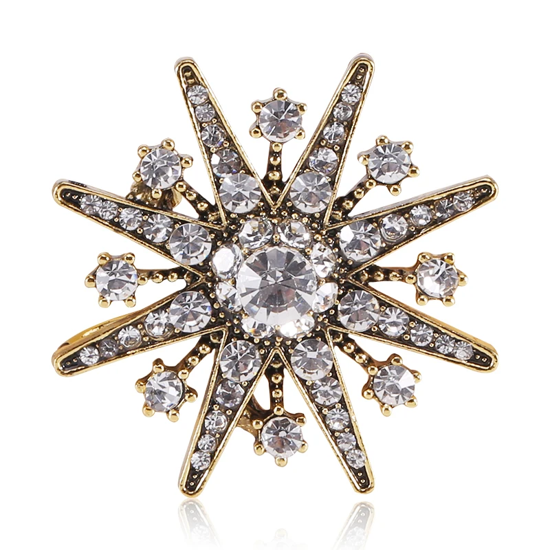 

Vintage Alloy Suit Octomom Star Brooch Simple Accessories Pins