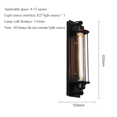 

Ретро индустриальный стиль железный настенный светильник коридор лестница ресторан лофт спальня лампа прикроватный декор дома внутреннее светодиодное освещение