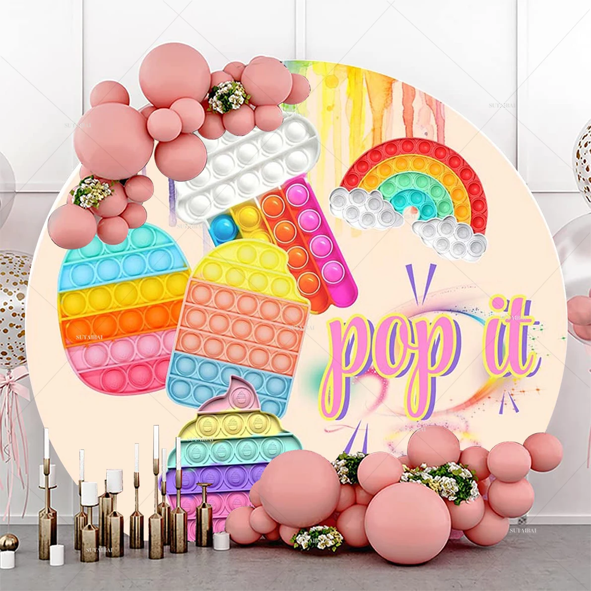 Популярный граффити это круглая фотография Фон счастливая Обложка Радуга