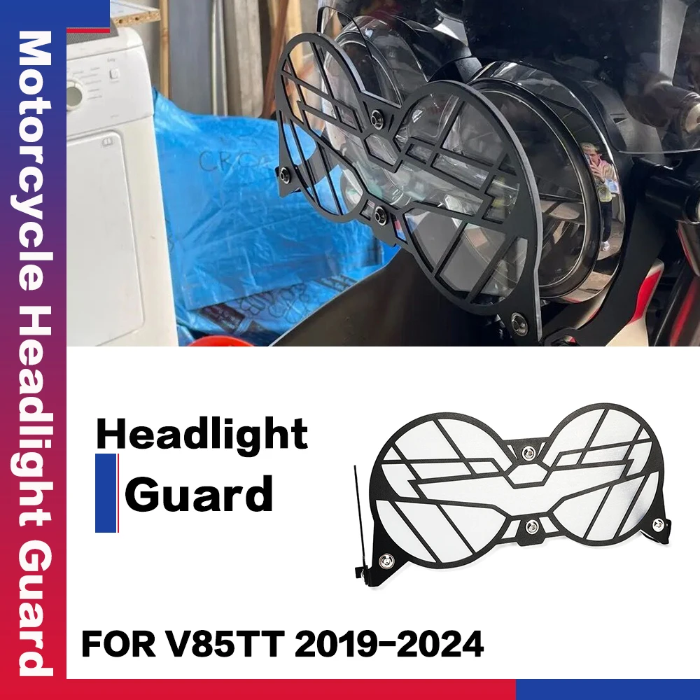 

For Moto Guzzi V85 TT 2019-2024 V85TT V 85TT V 85 TT 2021 2022 Motorcycle Parts Flipable Headlight Protector Grille Guard Cover