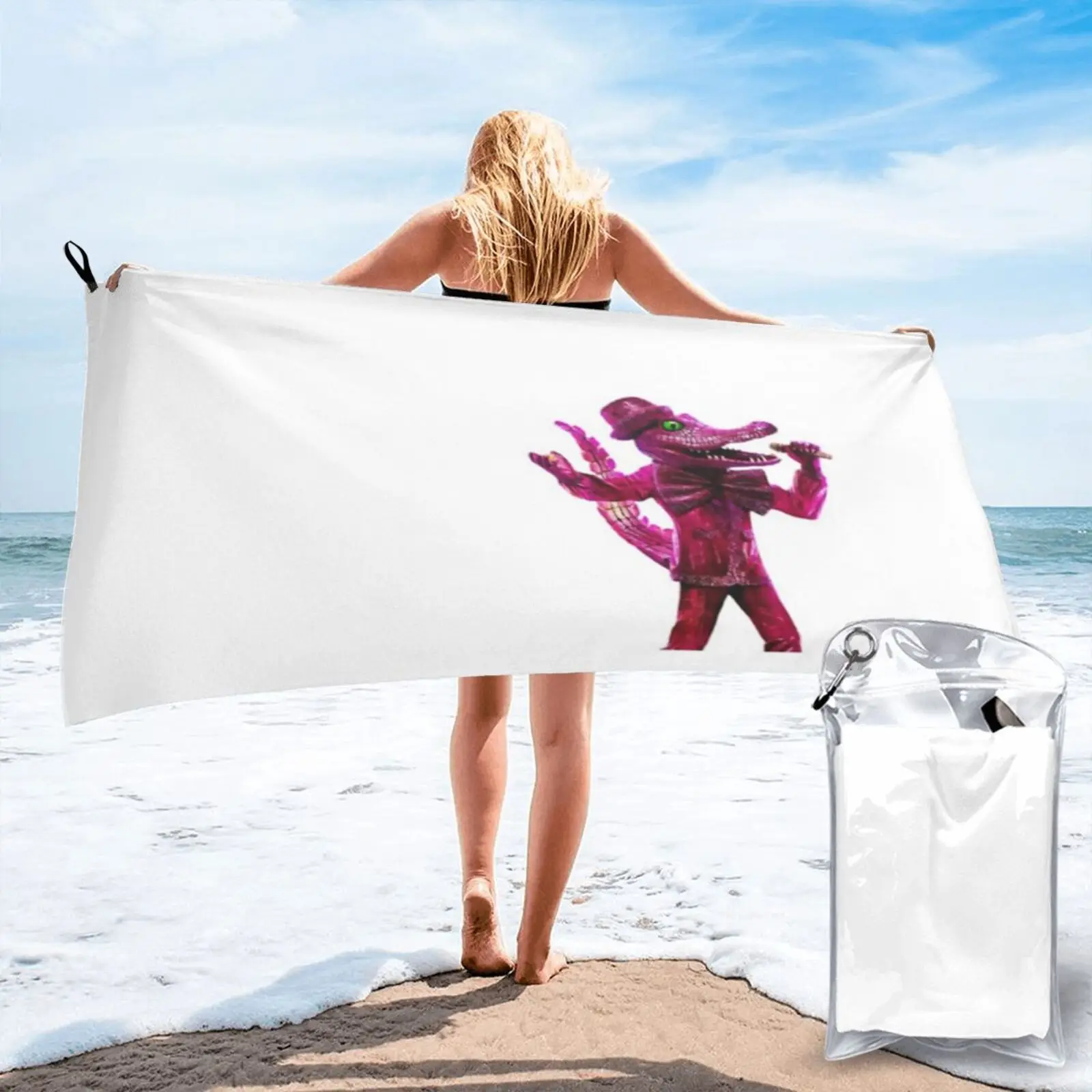 

The Masked Singer Alligator Towel Bath Towel For Kitchen Large Beach Towel Towels Bathroom Face Towel