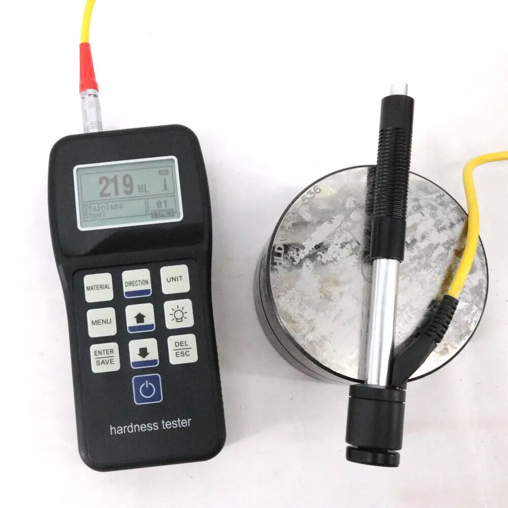 Стандартный цифровой тестер твердости Leeb HRC HRB HL HB HV HS тестирование значений