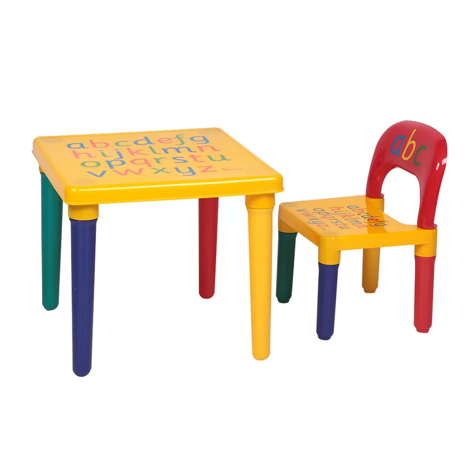 

2023 Children Letter Table Chair Set Yellow & Red
