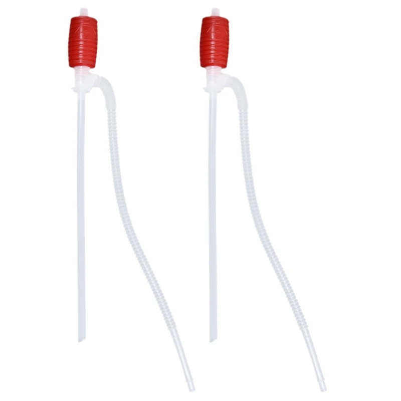 

2X Car Motorcyle Gas Oil Water Liquid Transfer Plastic Siphon Pump Hose