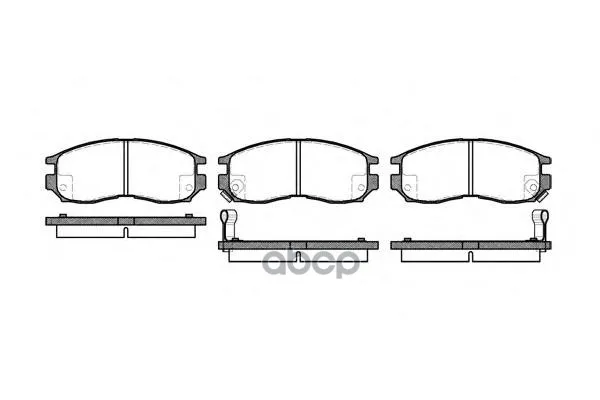 460 02_=FDB764=572282B !колодки дисковые п.\ Mitsubishi Galant 1.8 2.0TD 87 96/Space Wagon 91 98 REMSA арт. 0460.02|Лампы