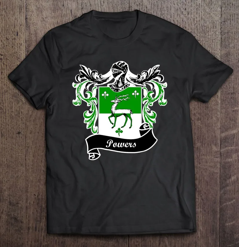 

Мужская футболка с надписью Powers, футболка с изображением герба оружия, фамилия, семья Креста, для мужчин