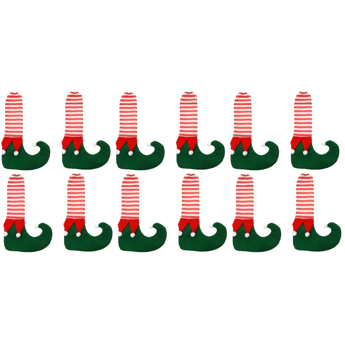 

Chair Leg Christmas Cover Furniture Caps Socks Decoration Holiday Desk Set Covers Feet Booties Elf Table Sleeves Shoes Slipper