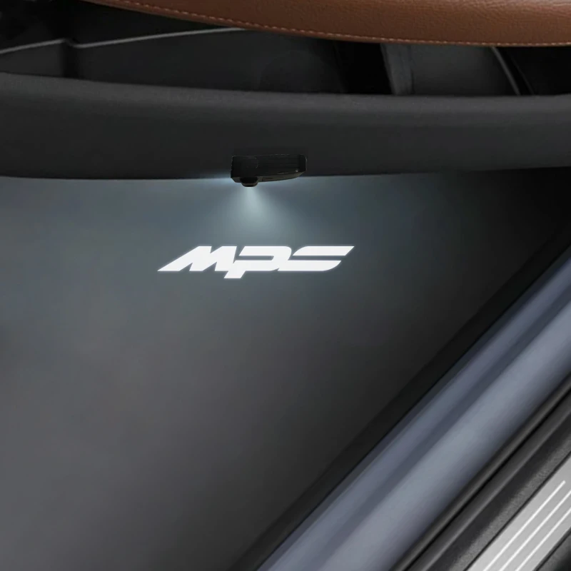 

1/2 шт. MPS MS Logo Автомобильные дверные HD светодиодные лампы проектора для Mazda 3 6 Axela Atenza Demio CX5 CX7 MX3 MX5 RX8