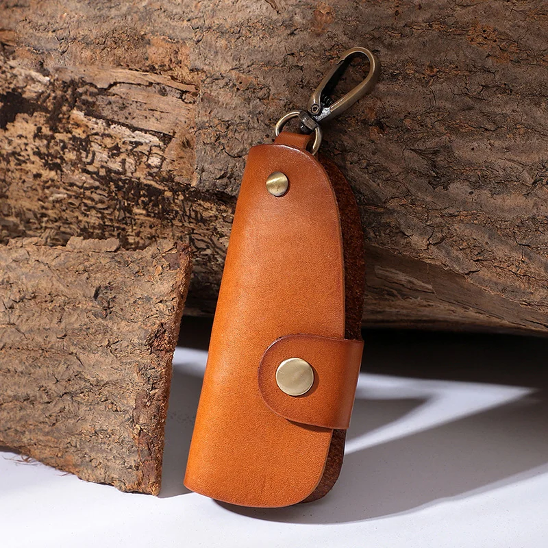 

Брелок wmnuo из натуральной кожи для мужчин, держатель для ключей, органайзер, чехол для ключей из бычьей кожи, для ключей от дома, брелок для мини-сумки, 4 цвета