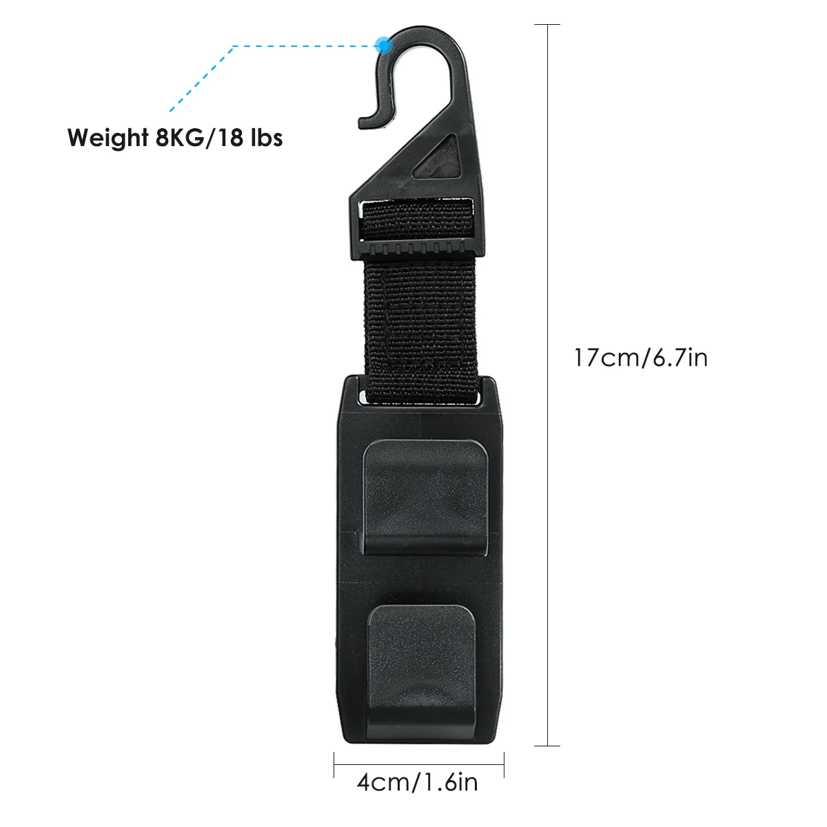 4 Pack Car Seat Headrest Hooks Universal Backseat Storage Hanger Organizer with Bottle Holder for Handbags |