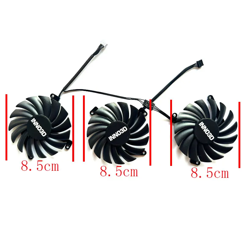 Новинка 85 мм для видеокарты INNO3D GeForce RTX 3070ti 8 Гб X3 OC Black Gold Extreme Edition