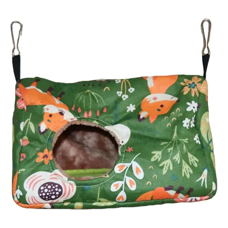 

Hamster Hammock Warm Hamster Hammock Bed Jungle Print Cozy Hanging Hideout For Dwarf Rabbit Ferret Guinea Pig Chinchilla