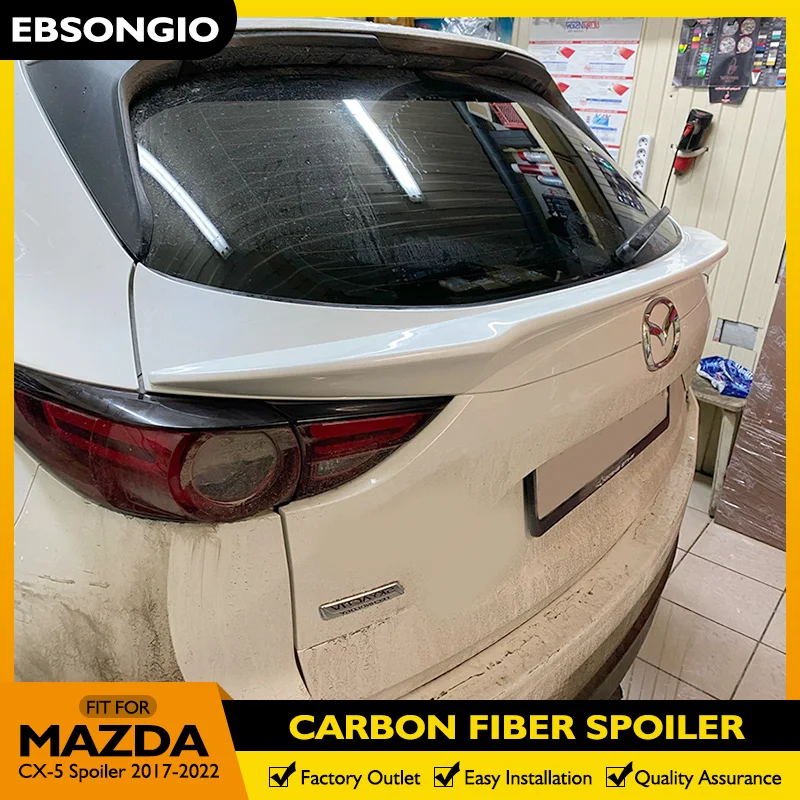 

Задний спойлер из углеродного волокна для Mazda CX5 2017 2018 2019 2020 2021