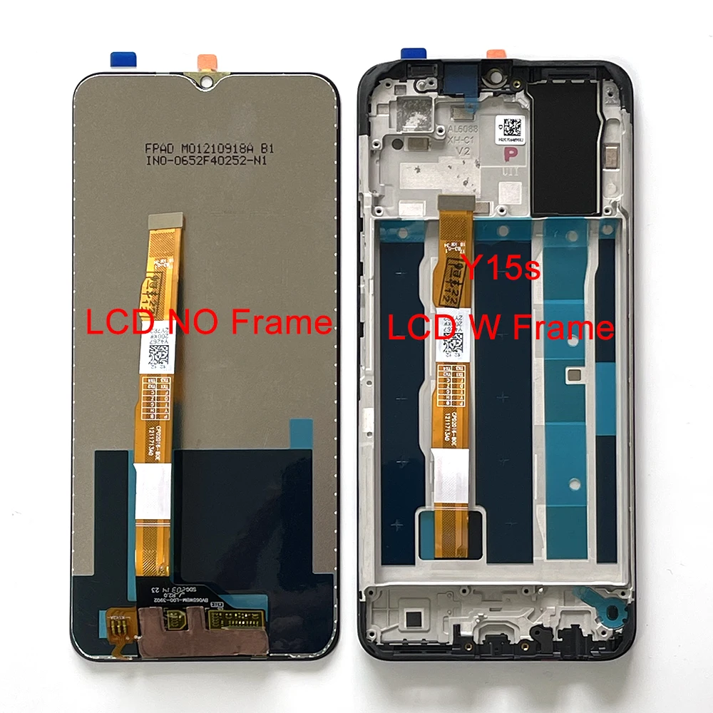 

Original For VIVO Y15s Y15c LCD Frame Y22 2022 Y35 4G LCD Display Screen+Touch Panel Digitizer For VIVO Y53S 4G 5G Y33s Frame