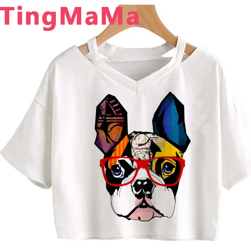 

Pug tshirt women 2022 casual grunge print streetwear t shirt kawaii