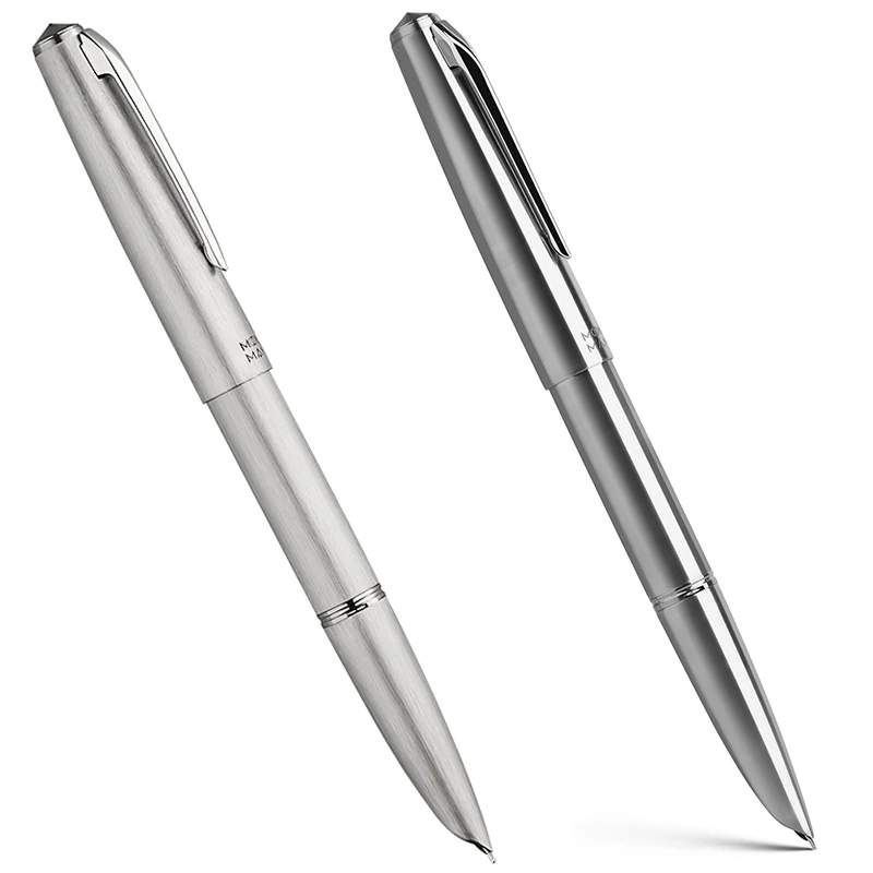 Majohn Ti200 Titanium Alloy Metal Fountain Pen Fine Size / 14K Gold 0.5mm With Converter Office Business Writing Ink Smooth Pen