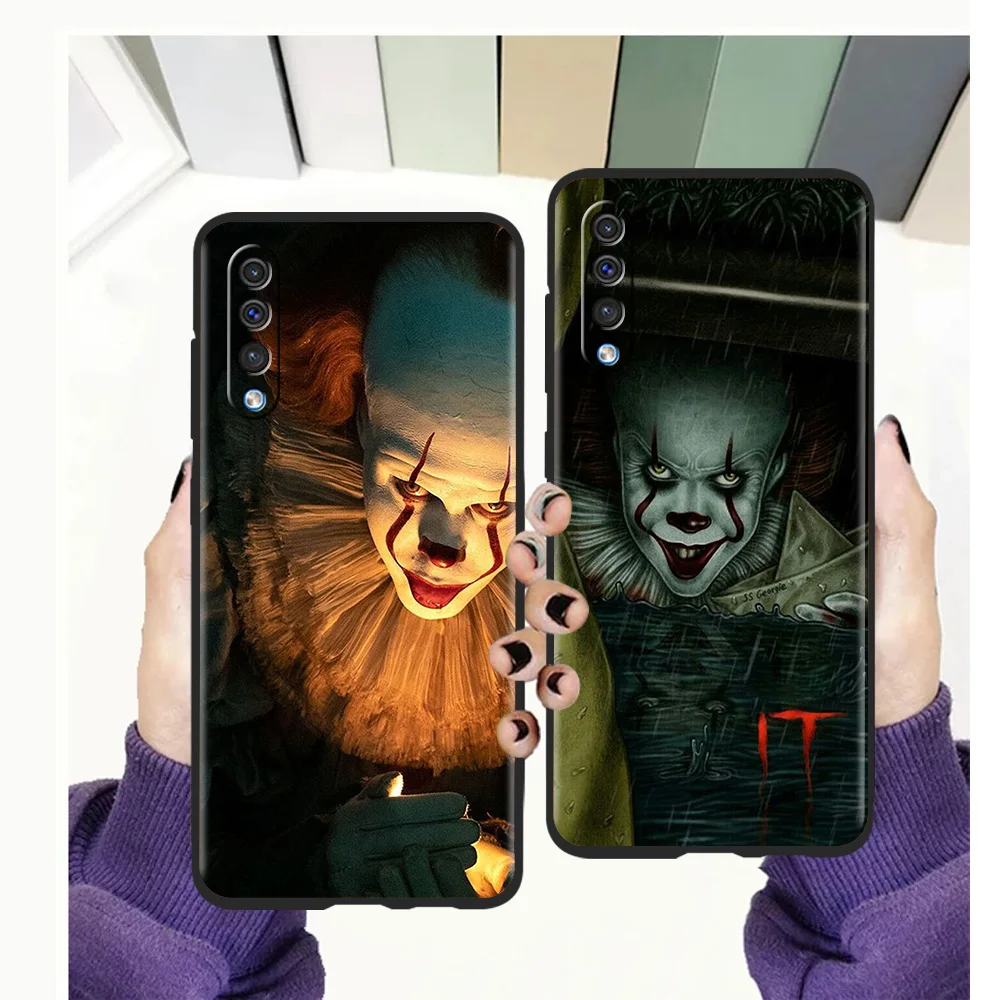 

Horror IT Movie The Clown Phone Cover Case For Samsung Galaxy A12 A02 A03 A03S A52 A70 A50 A20 A10 A10S A40 4G Silicon TPU Shell