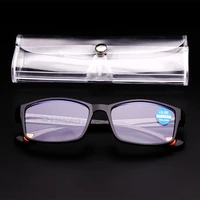 plastic transparent reading glasses cases for women men ultralight boxes portable clear slim glasses cases eyewear accessories