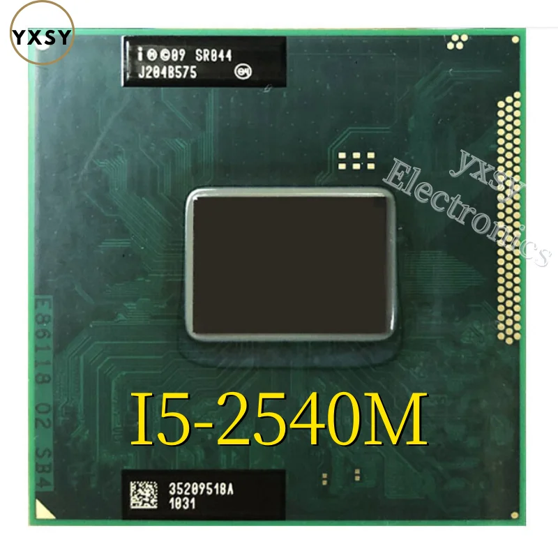 Процессор Intel Core i5-2540M ЦП для ноутбука SR044 i5 2540M разъем G2/rPGA988B двухъядерный 35 Вт 2 6