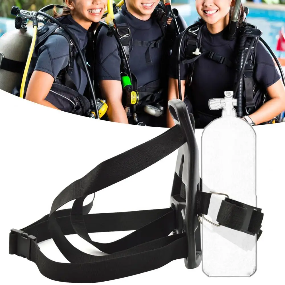 

Diving Tank Bracket Portable Diving Tank Backpack Plastic Wide Application Safe Gas Cylinder Holder Diving Tank Back Pack