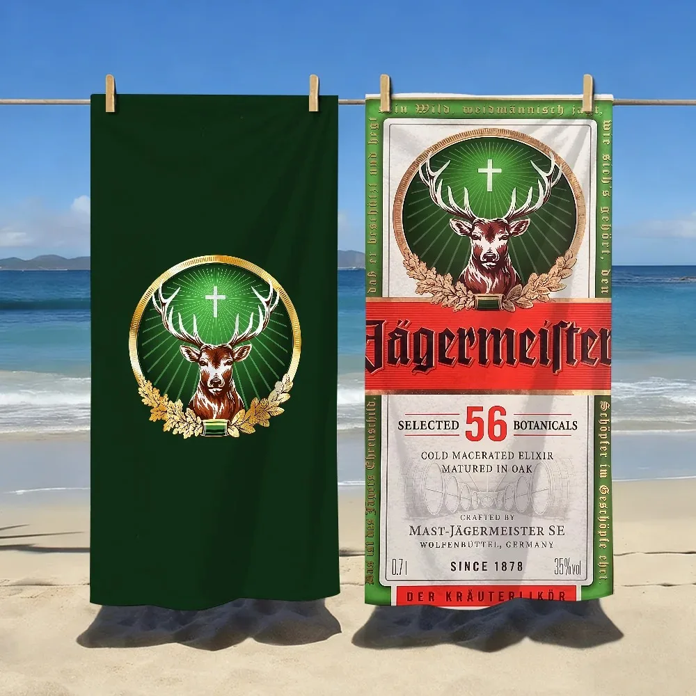 Фото Полотенце J-Jagermeister-S Digestif Liqueur: мягкое, для бассейна, путешествий, фитнеса, душа, кемпинга, быстросохнущее, классическое, спортивное, пляжное, в подарок №2