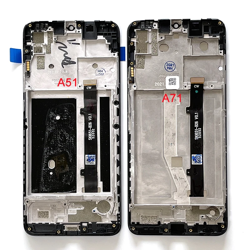 6 52 ''Оригинальный ЖК-экран для ZTE Blade A51 сенсорный экран дигитайзер A71 A7030 2021