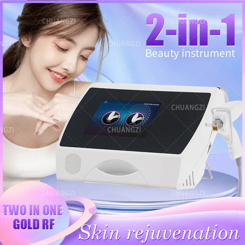 Enlarge 2023 portable fractional invasive and non-invasive micro needle radio frequency micro needle machine can lift skin, tighten skin
