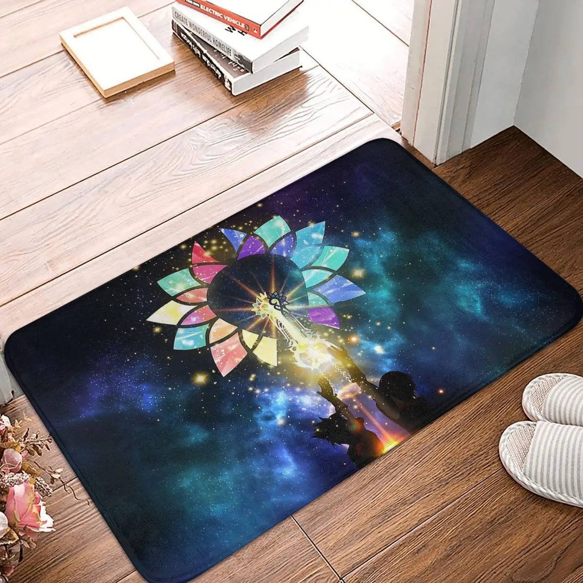 

Kingdom Hearts Bathroom Non-Slip Carpet Combined Keyblade Bedroom Mat Entrance Door Doormat Floor Decor Rug