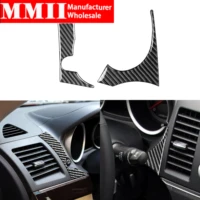 for mitsubishi lancer es de gts 2008 2015 carbon fiber both side of speedometer panel sticker dash cover trim 2 car accessories