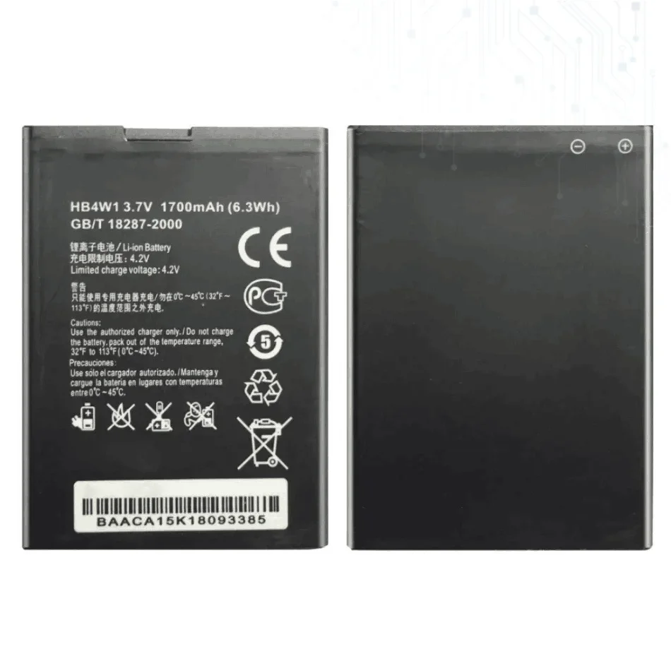 Аккумулятор мобильного телефона HB4W1/HB4W1H 1700 мАч для Huawei Ascend G510 G520 G525 Y210 C8813 C8813Q C8813D