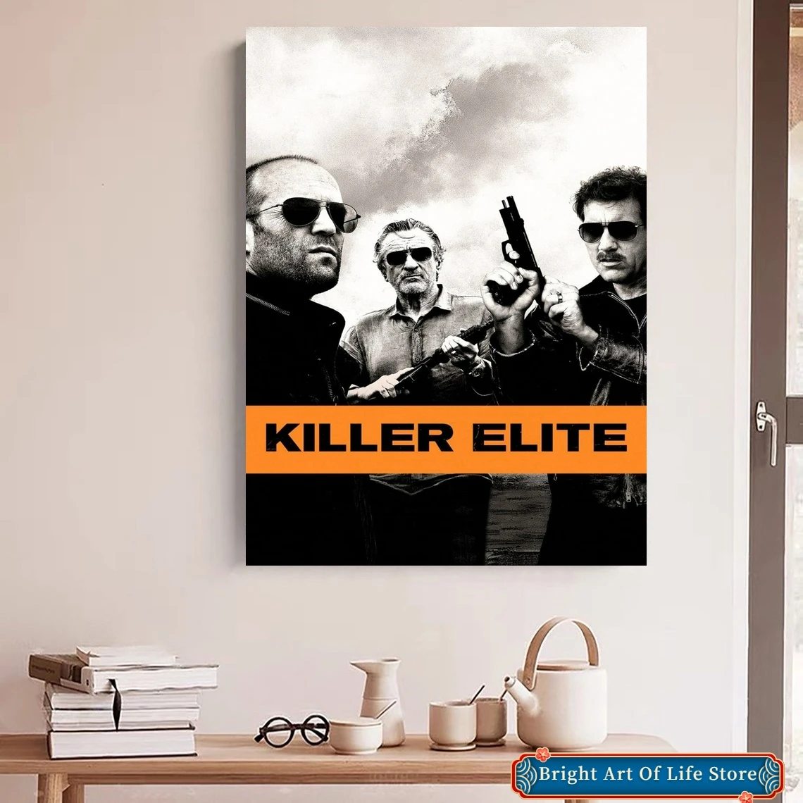 

Killer Elite (2011) Movie Poster Star Actor Art Cover Canvas Print Decorative Painting (No Frame)