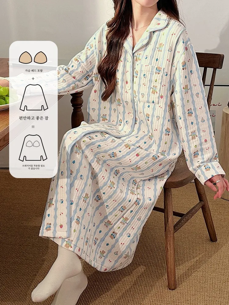 Осень и зима с нагрудником платье Materni длинными рукавами одежда для родов