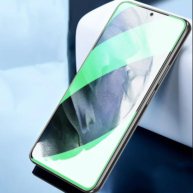 

For Samsung Galaxy S21 Plus S20 FE Green Light Screen Protector Tempered Glass for Samsung S21Plus S20FE Protective Glass