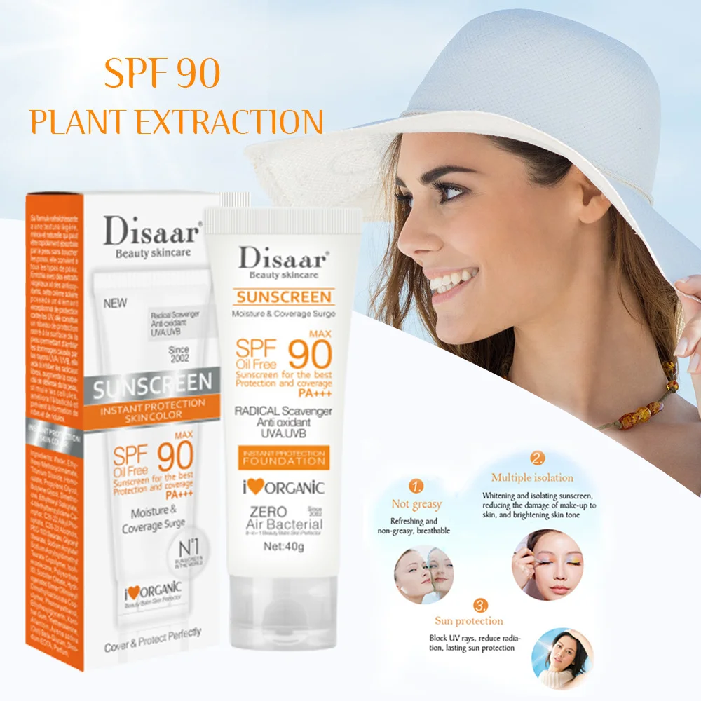 

Profession SPF 90 Sunscreen UV Protection Skin Hydrating Moisturizing Sunscreen Facial Body Sunscreen Whitening Protective Cream