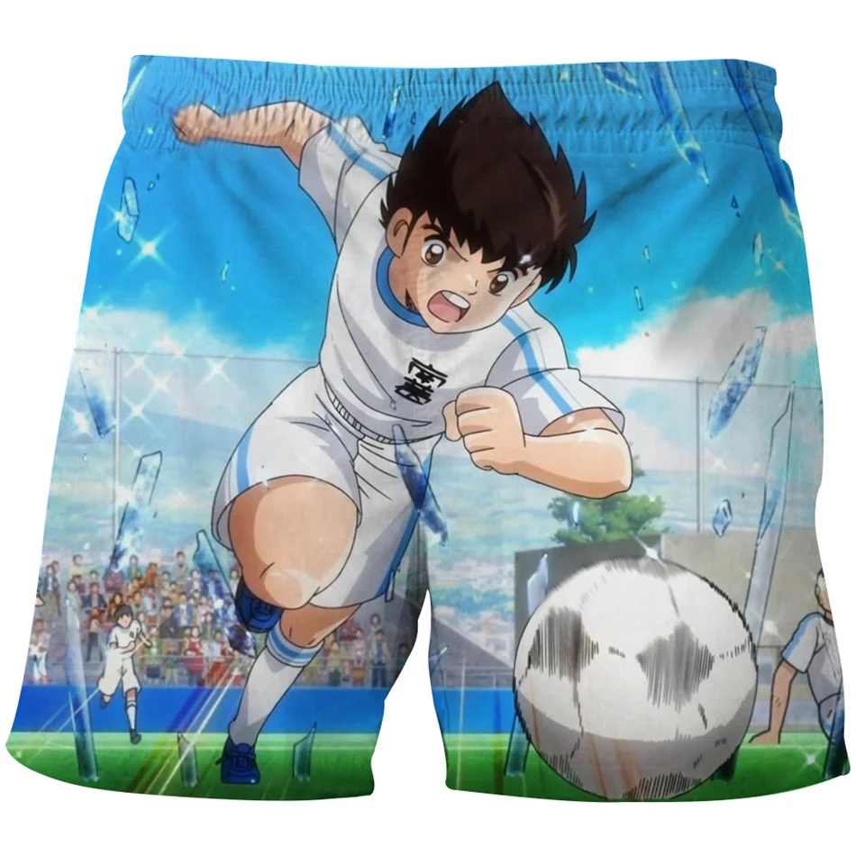 

Japanese Anime Captain Tsubasa 3D Print Beach Shorts For Boy Girl Summer 4-14Y Children Casual Swimwear Baby Kids Cool Pants