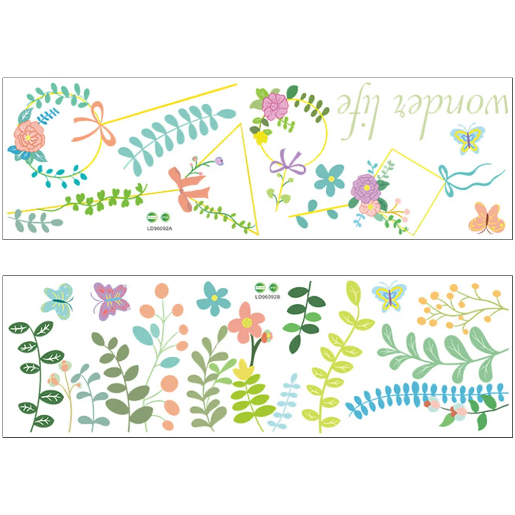

Wall Flower Stickers Decals Room Sticker Peelstick Bathroom Floral Garden Pattern Sculpture Kids Pvc Decorativeliving Flowers