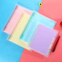 a5 b5 transparent loose leaf binder notebook cover spiral notebook planner journal removable cover office stationery supplies