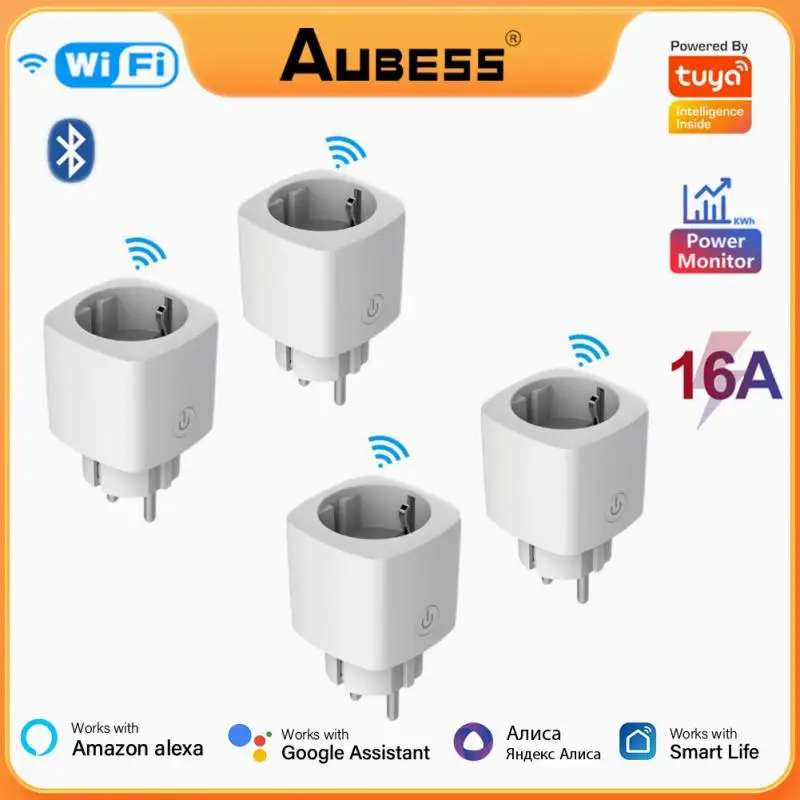 

Смарт-розетка с монитором питания EWelink, 16 А, с поддержкой Bluetooth и Wi-Fi