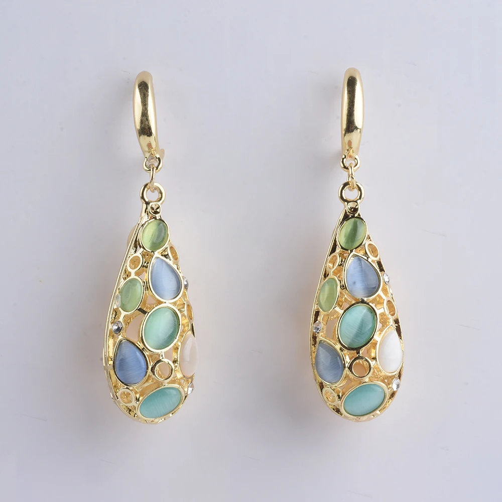 2025 новые модные трендовые массивные длинные висячие серьги из смолы с камнем и