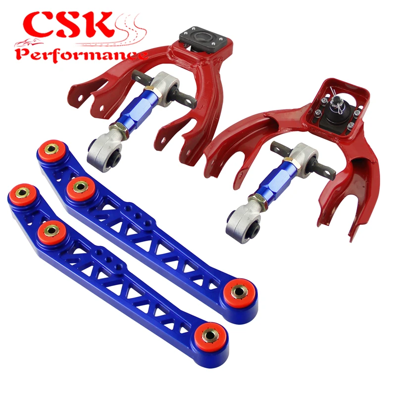 

Lower Control Arm + Front Upper& Rear Camber Kit for Honda Civic 92-95 del Sol 94-97 Acura Integra GS LS Type R 94-01